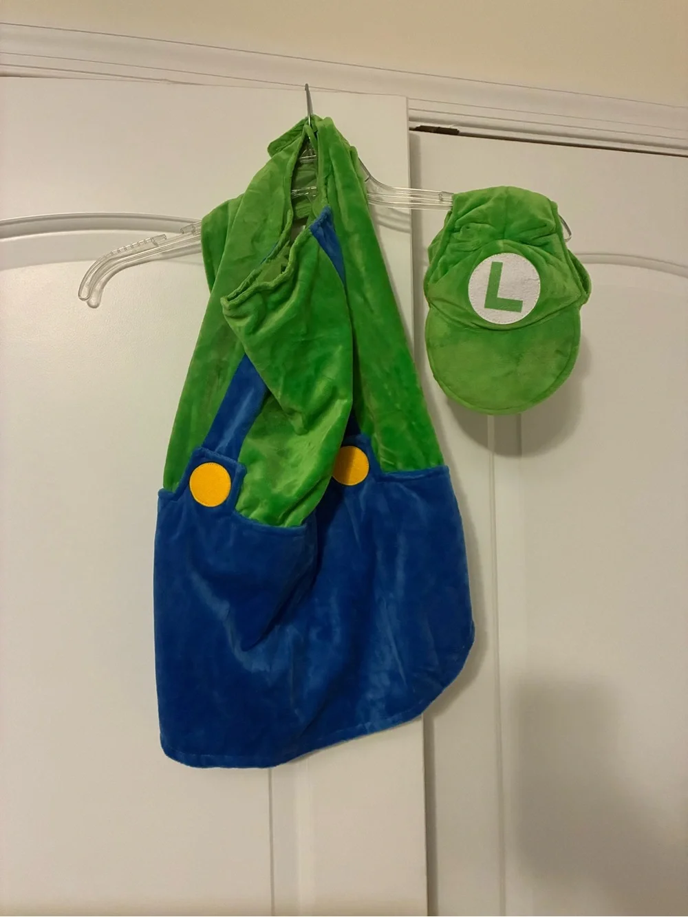 Super Mario Bros Luigi Dog Costume Size Large